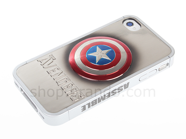 iPhone 4/4S MARVEL The Avengers - Captain America Metallic Logo Phone Case (Limited Edition)