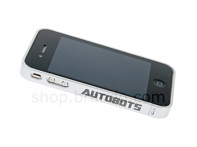 iPhone 4 Transformers - Convex Autobots SILVER-BLACK METALLIC Phone Case (Limited Edition)