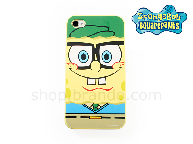 iPhone 4 Spongbob Squarepants - SpongeBob SquarePants Wearing Glasses Phone Case (Limited Edition)