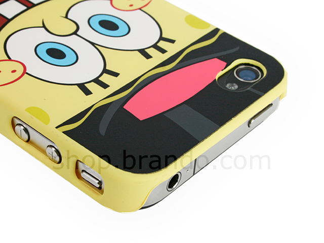 iPhone 4 Spongbob Squarepants - SpongeBob SquarePants Wearing Bowtie Phone Case (Limited Edition)