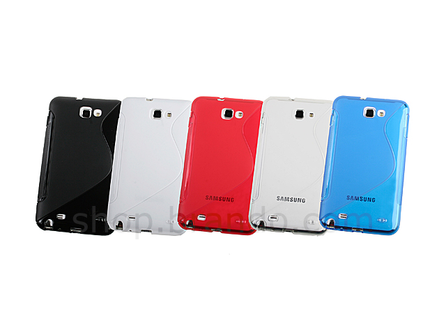 Samsung Galaxy Note Wave Plastic Back Case