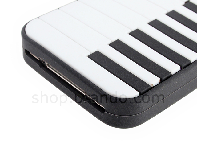 iPhone 4/4S Piano Silicone Back Case