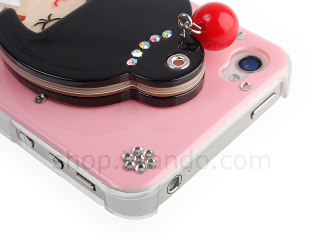 iPhone 4/4S Japanese Wafuku Little Girl Back Case with Hidden Mirror