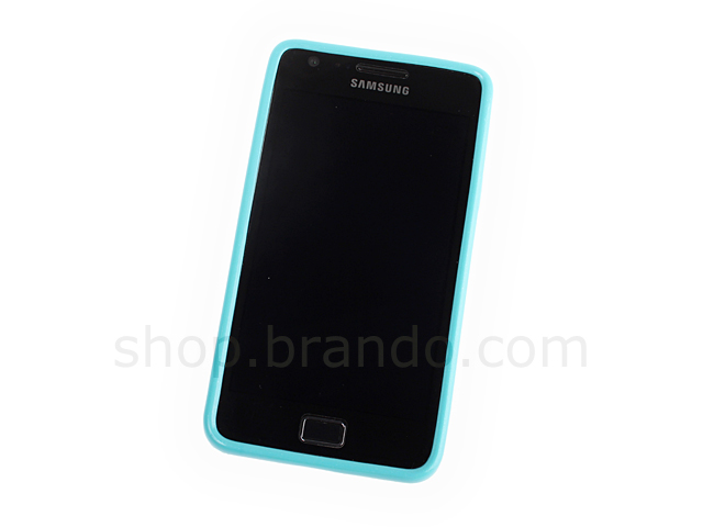 Samsung Galaxy S II Shiny Dust Coating Silicone Case