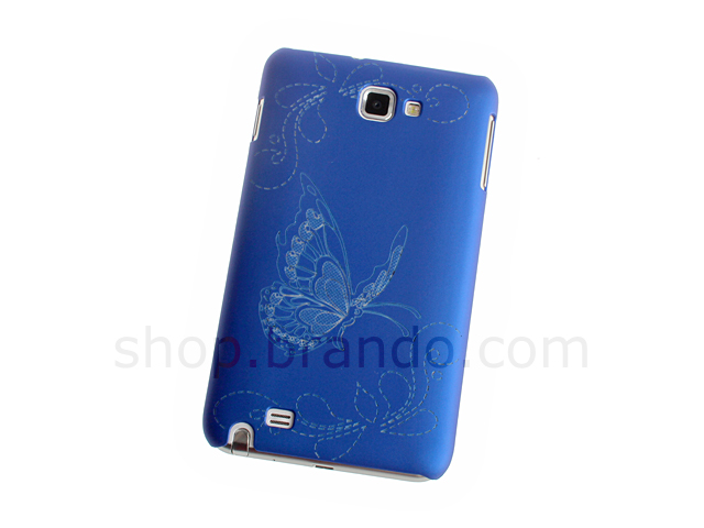 Samsung Galaxy Note Flying Butterfly Graffiti Back Case