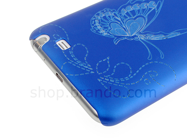 Samsung Galaxy Note Flying Butterfly Graffiti Back Case