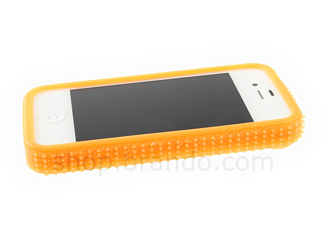 iPhone 4/4S Shiny Dust Coating DOT Back Case