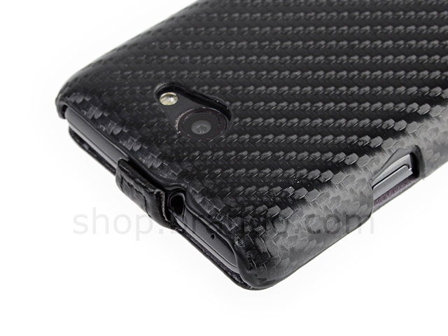 Samsung Galaxy R I9103 Twilled Flip Top Leather Case