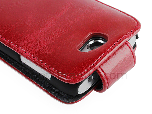 Samsung Galaxy W i8150 Fashionable Flip Top Leather Case