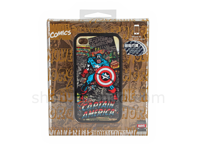 iPhone 4/4S Marvel Comics Heroes - Captain America Phone Case (Limited Edition)