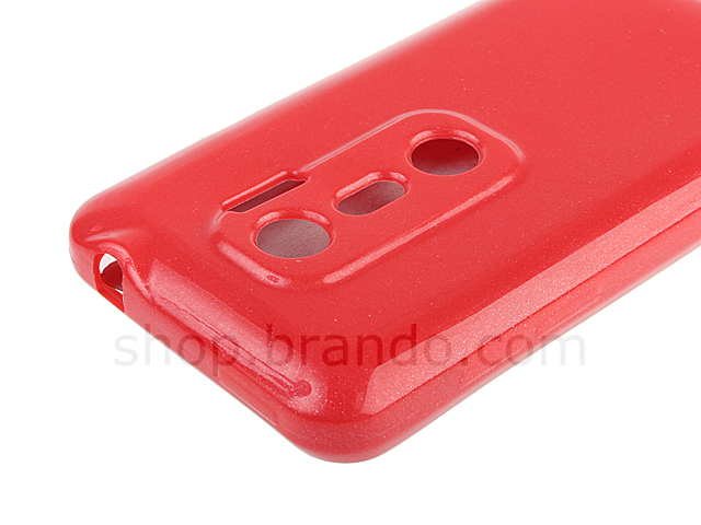 HTC EVO 3D Shiny Dust Coating Silicone Case