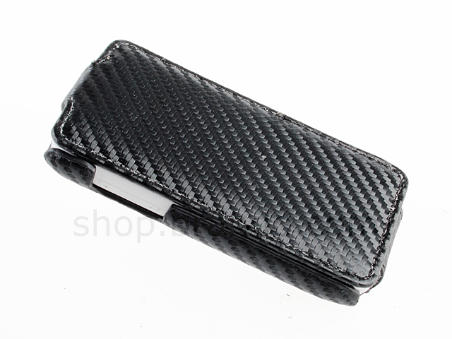 Samsung Galaxy W i8150 Twilled Flip Top Leather Case