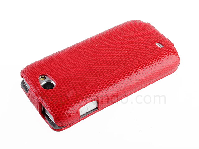 Samsung Galaxy W i8150 Snake Skin Flip Top Leather Case