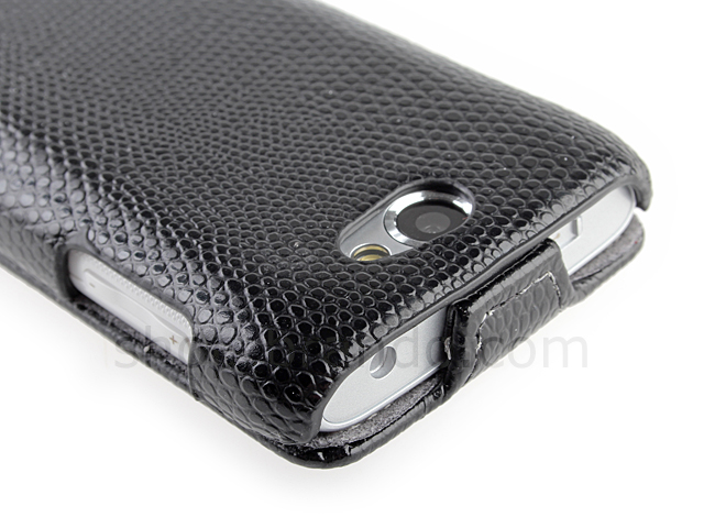 Samsung Galaxy W i8150 Snake Skin Flip Top Leather Case