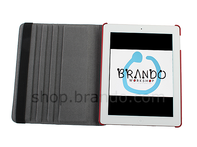 The new iPad (2012) Rotate Stand Crocodile Plastic Case