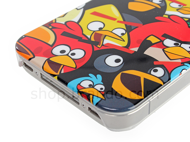 iPhone 4/4S ANGRY BIRDS - A Crowd of Angry Birds Phone Back Case (Limited Edition)