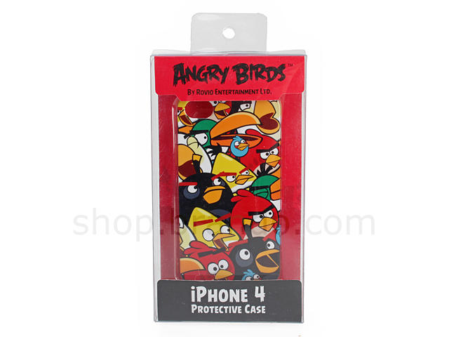 iPhone 4/4S ANGRY BIRDS - A Crowd of Angry Birds Phone Back Case (Limited Edition)