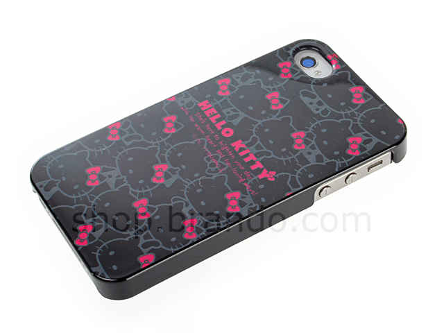 iPhone 4/4S Mini Hello Kitty Print with Pink Ribbon Back Case (Limited Edition)