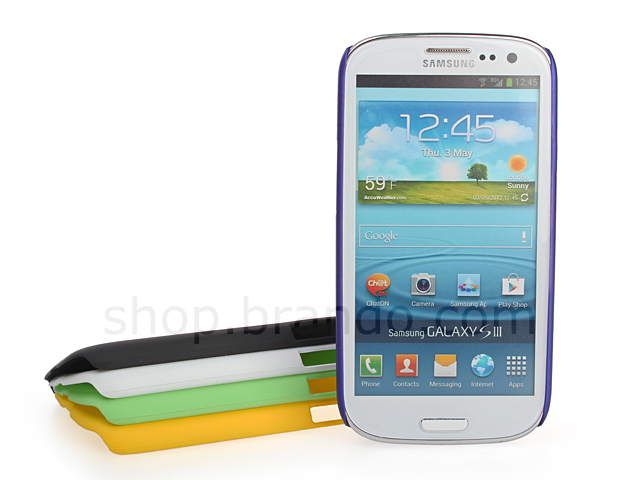 Samsung Galaxy S III I9300 Rubberized Back Hard Case