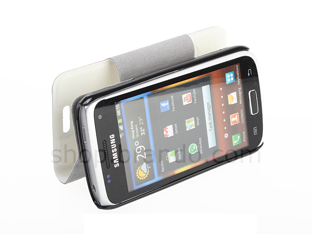 Samsung Galaxy W i8150 Ultra Slim Side Open Case With Display Caller ID And Answer Call