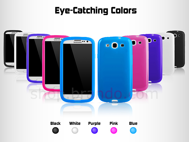 Samsung Galaxy S III I9300 Plastic Case w/ Semi-transparent Face Cover