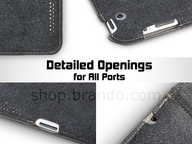 Linen Paper Case with Handle for The new iPad (2012) / iPad 2