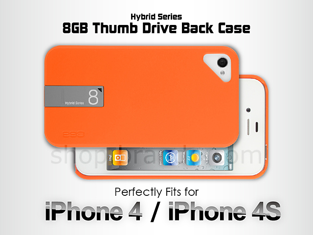 iPhone 4S Hybrid Series 8GB Thumb Drive Back Case