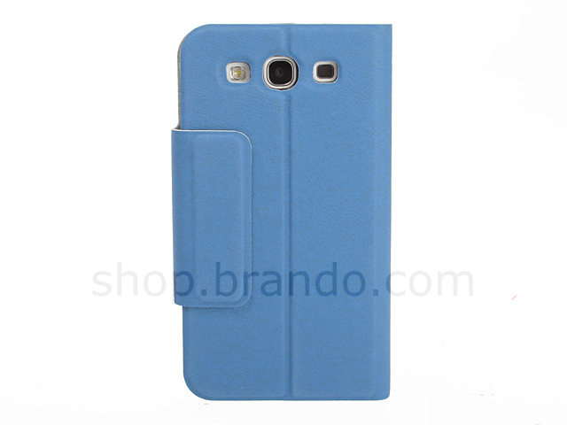 Samsung Galaxy S III I9300 Ultra Slim Side Open Leather Case With Display Caller ID And Answer Call