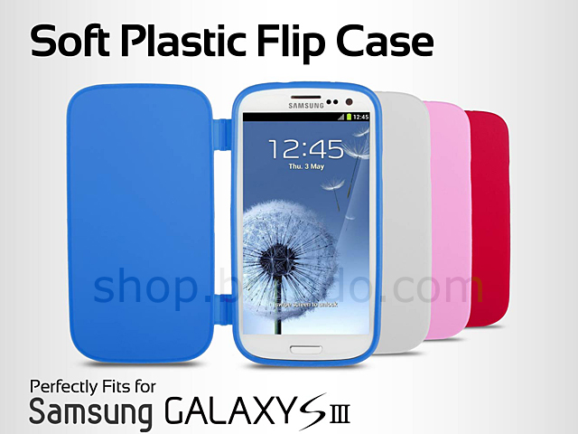 Soft Plastic Flip Case for Samsung Galaxy S III I9300