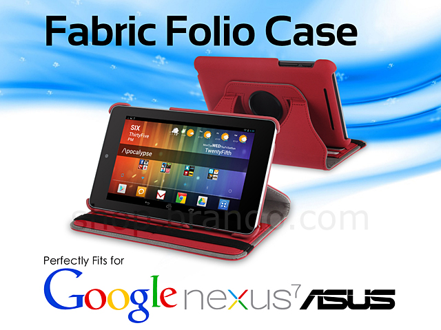 Google Nexus 7 Asus(2012) Rotate Stand Fabric Case