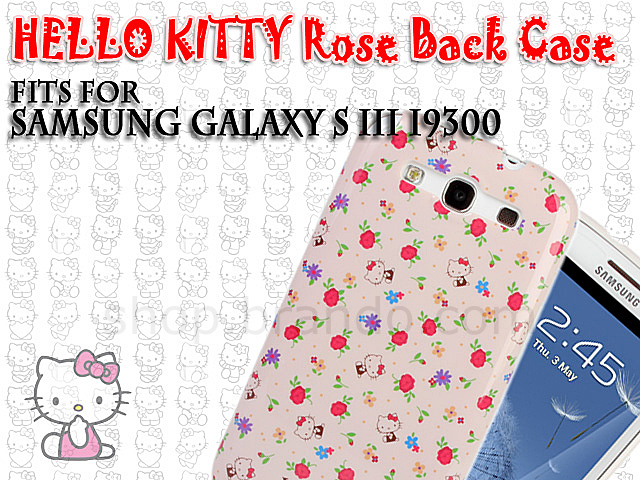 Samsung Galaxy S III I9300 Hello Kitty Rose Back Case (Limited Edition)