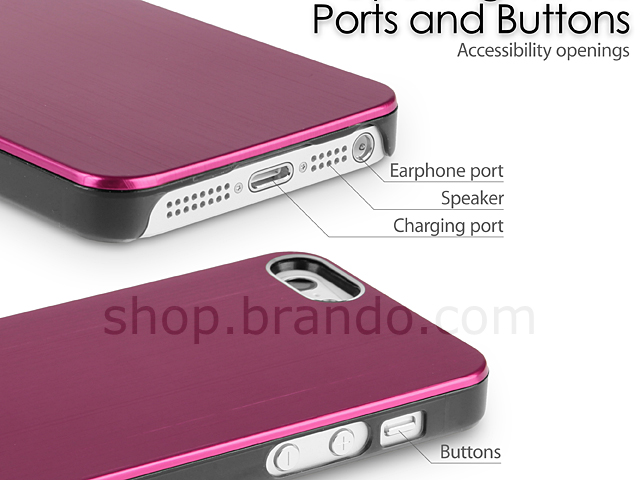 iPhone 5 / 5s Metallic Back Case
