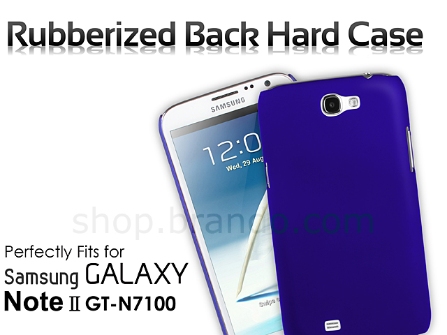 Samsung Galaxy Note II GT-N7100 Rubberized Back Hard Case