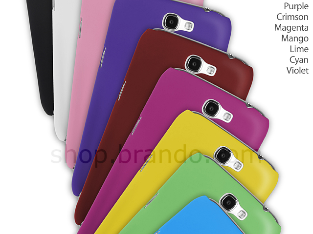 Samsung Galaxy Note II GT-N7100 Rubberized Back Hard Case