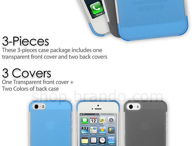 iPhone 5 / 5S Plain Case Set
