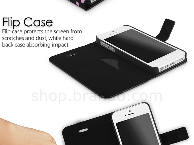iPhone 5 / 5s Polka Dot Flip Case