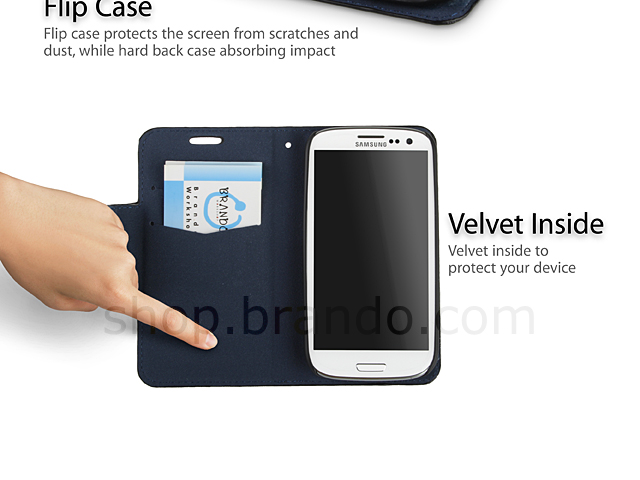 Samsung Galaxy S III I9300 Polka Dot Flip Case