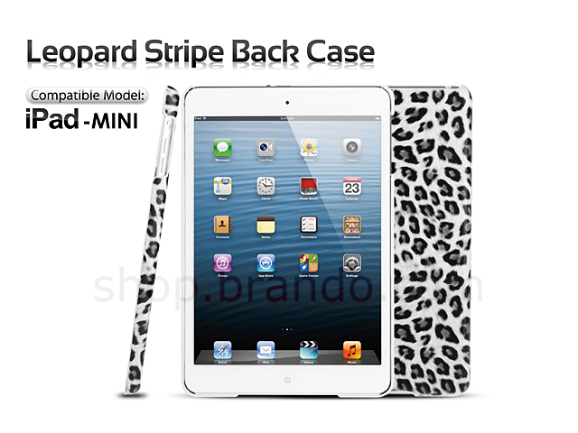 iPad Mini Leopard Stripe Back Case