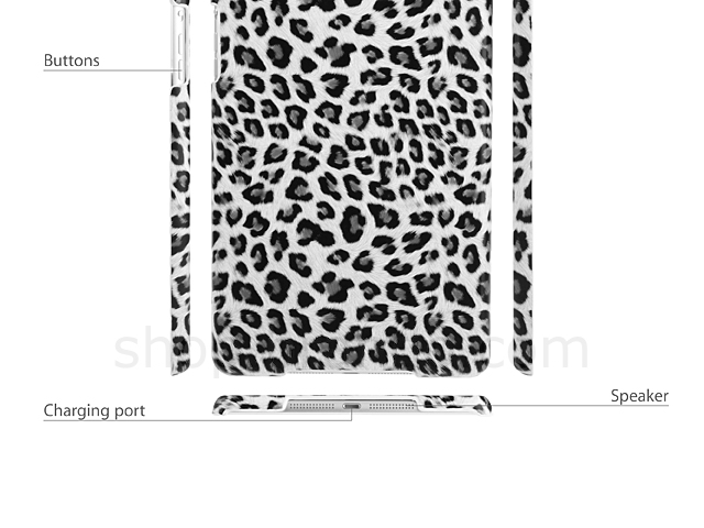 iPad Mini Leopard Stripe Back Case