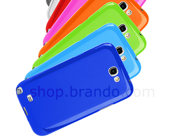 Samsung Galaxy Note II GT-N7100 Matte Case with Jelly Lining