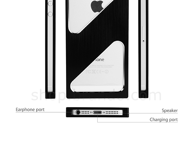 iPhone 5 / 5s / SE Metallic Side Open Case