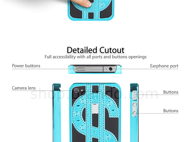 iPhone 4S Dollar Sign Back Case