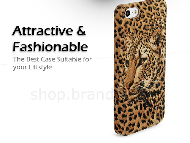 iPhone 5 / 5s / SE Leopard Print Suede Case