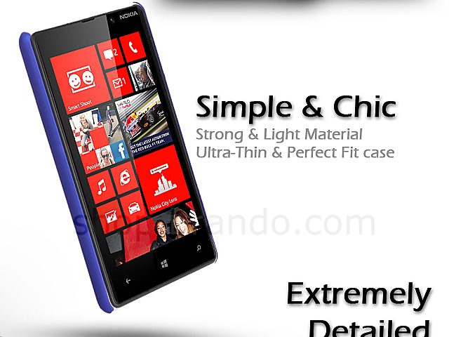 Nokia Lumia 820 Rubberized Back Hard Case
