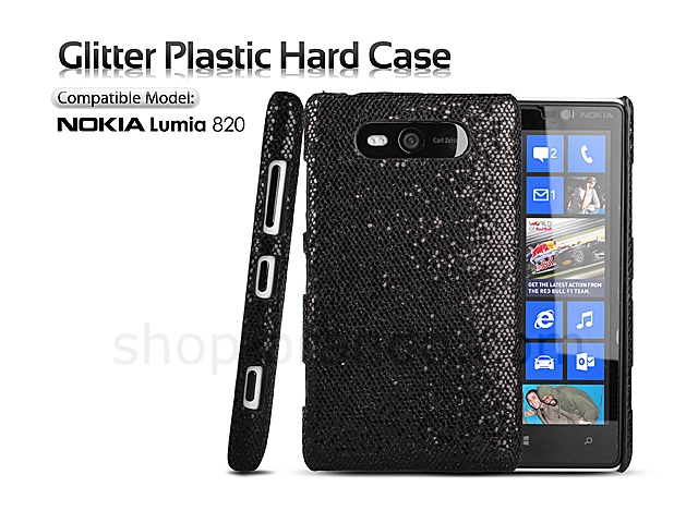 Nokia Lumia 820 Glitter Plactic Hard Case