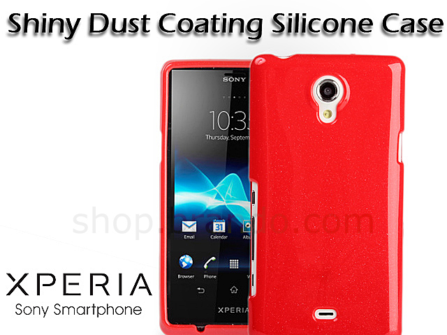 Xperia T Shiny Dust Coating Silicone Case