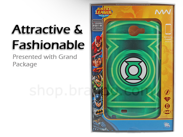 Samsung Galaxy Note II GT-N7100 DC Comics Heroes - Green Lantern Protective Back Case (Limited Edition)