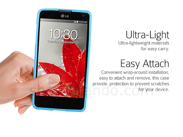 LG Optimus G E975 Shiny Dust Coating Silicone Case