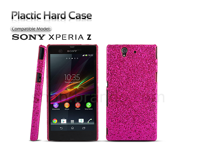 Sony Xperia Z Glitter Plactic Hard Case