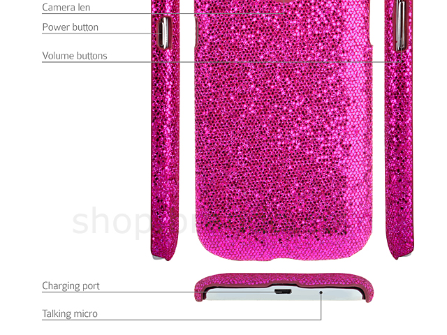 Samsung Galaxy Grand Duos i9082 Glitter Plastic Hard Case